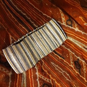 Elegant Silver and Gold Bracelet